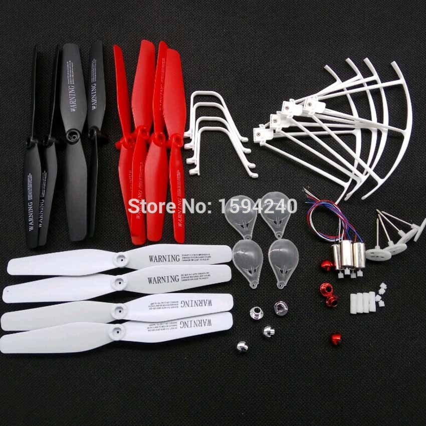 Syma X5UC X5UW RC Drone Spare Parts motors engines propeller landing skid guard propellers protection