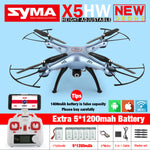 Syma X5HW FPV RC Quadcopter Drone with WIFI Camera HD 2.4G 6-Axis VS Syma X5C Upgrade dron RC Helicopter Toys with 6 battery