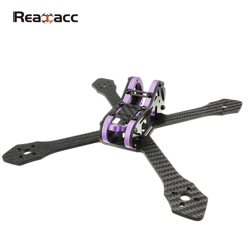 Realacc Purple215 215mm 4mm Arm Thickness Carbon Fiber Frame Kit for Racer Racing RC Drones FPV Quadcopter Spare Parts Accessory