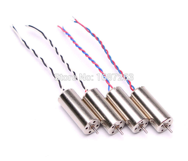 4pcs/lot 8.5x20mm 8520 Coreless Motor CW CCW For QX110 120mm DIY Micro FPV RC Quadcopter Frame For Camera Drone Parts
