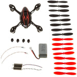 Hubsan X4 H107C FPV Quadcopter Spare Parts Crash Pack Black & Red Drone Spare Parts Crash Pack